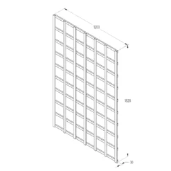6ft Pine Trellis Panel, Pack Of 4 (W)120cm X (H)183cm -Garden - Landscaping Store 6ft pine trellis panel pack of 4 w 120cm x h 183cm5013053173343 18bq