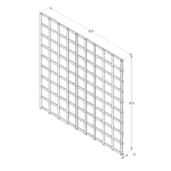 6ft Pine Trellis Panel, Pack Of 4 (W)183cm X (H)183cm -Garden - Landscaping Store 6ft pine trellis panel pack of 4 w 183cm x h 183cm5013053173374 18bq