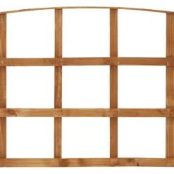 Arched Pine Trellis Panel (W)183cm X (H)57cm -Garden - Landscaping Store arched pine trellis panel w 183cm x h 57cm3663602430643 03bq