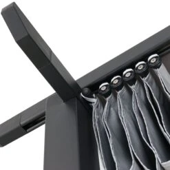 Blooma Moses Black Rectangular Gazebo, (W)4m (D)3m - Assembly Required -Garden - Landscaping Store blooma moses black rectangular gazebo w 4m d 3m assembly required3663602419129 36c