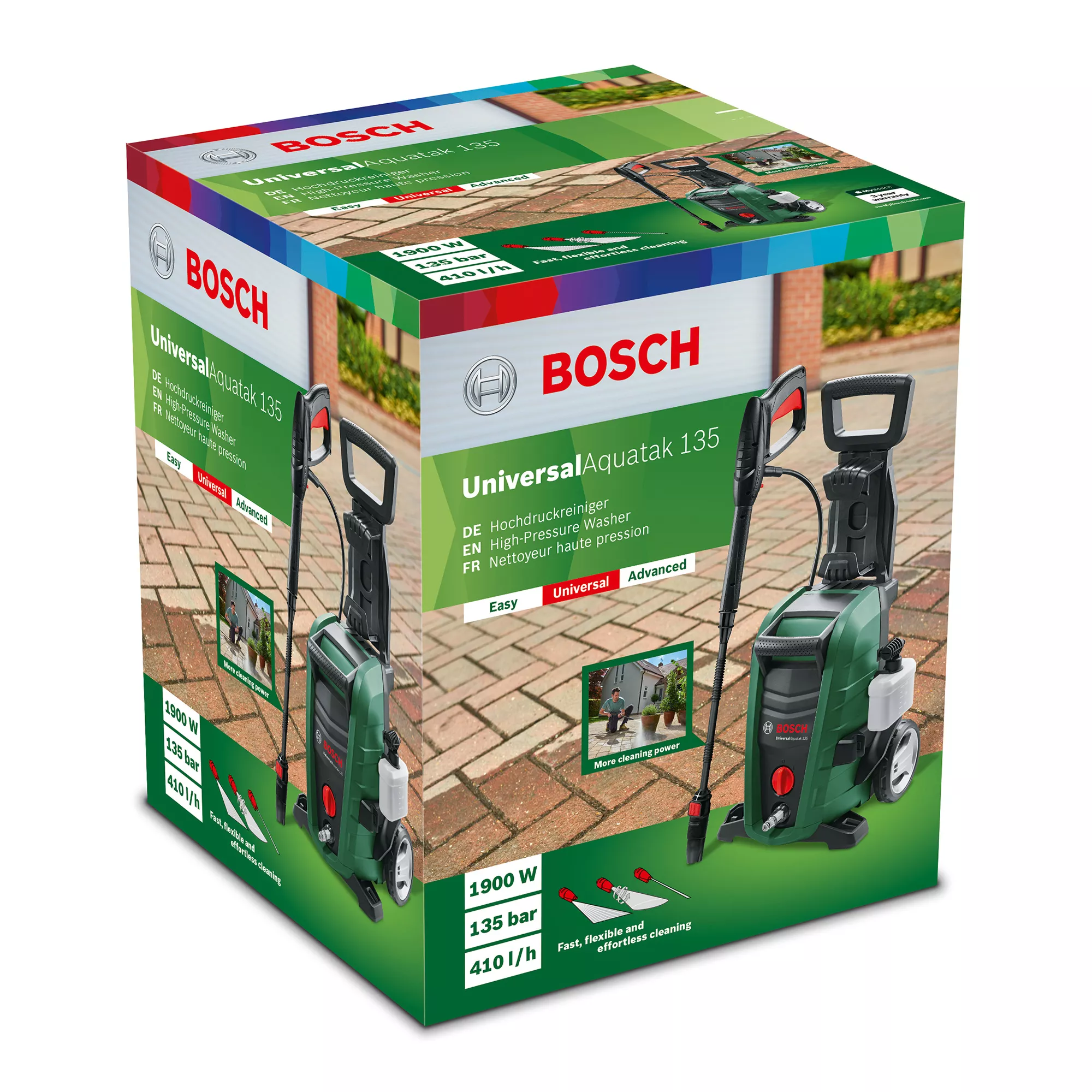 Bosch UniversalAquatak 135 Corded Pressure Washer 1.9kW UniversalAquatak 135 6 Bosch UniversalAquatak 135 Corded Pressure Washer 1.9kW UniversalAquatak 135 - Image 4