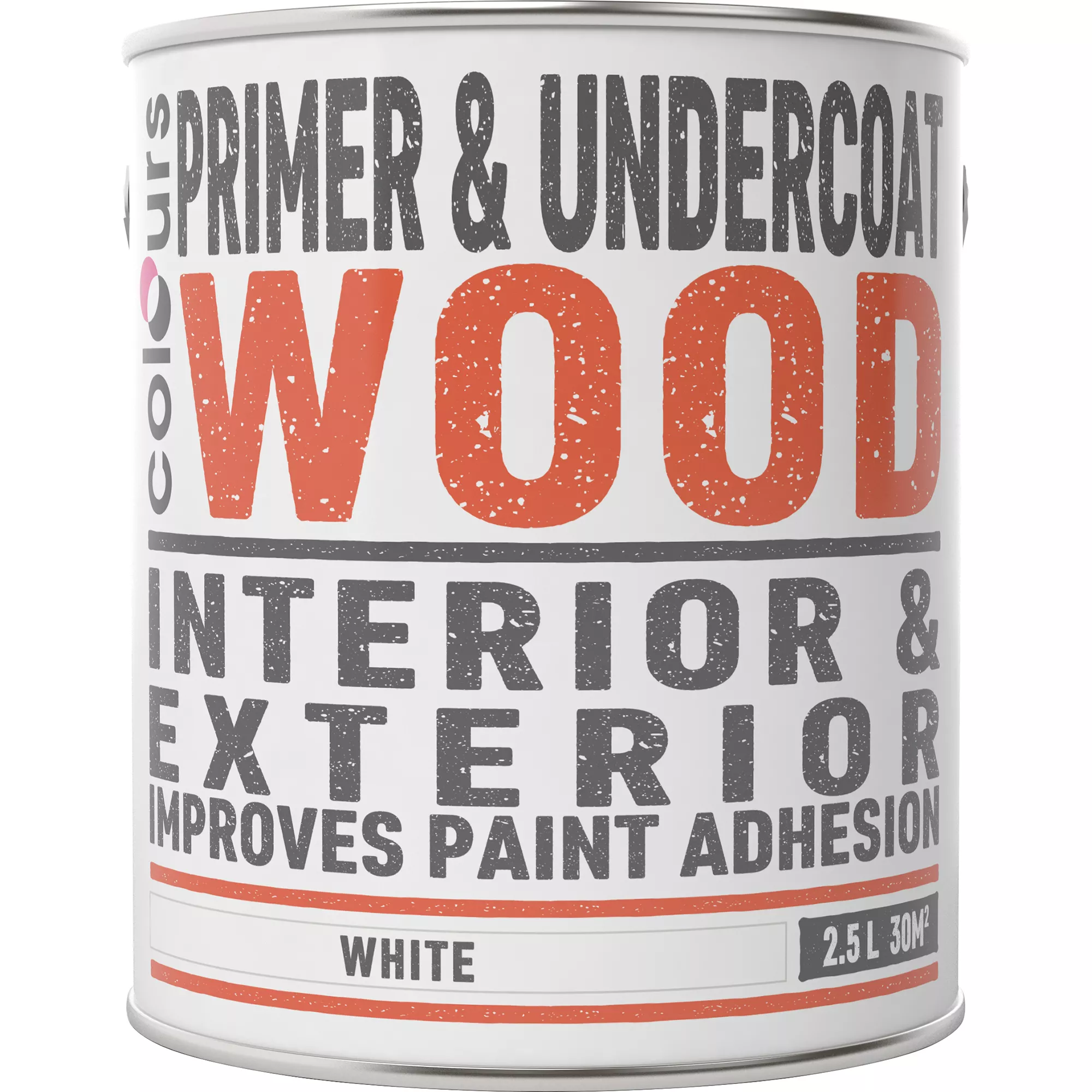 Colours Wood White Wood Primer & Undercoat, 2.5L 4 Colours Wood White Wood Primer & Undercoat, 2.5L - Image 2