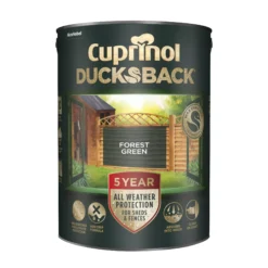 Cuprinol 5 Year Ducksback Forest Green Fence & Shed Treatment, 5L -Garden - Landscaping Store cuprinol 5 year ducksback forest green fence shed treatment 5l5010368017447 04c bq