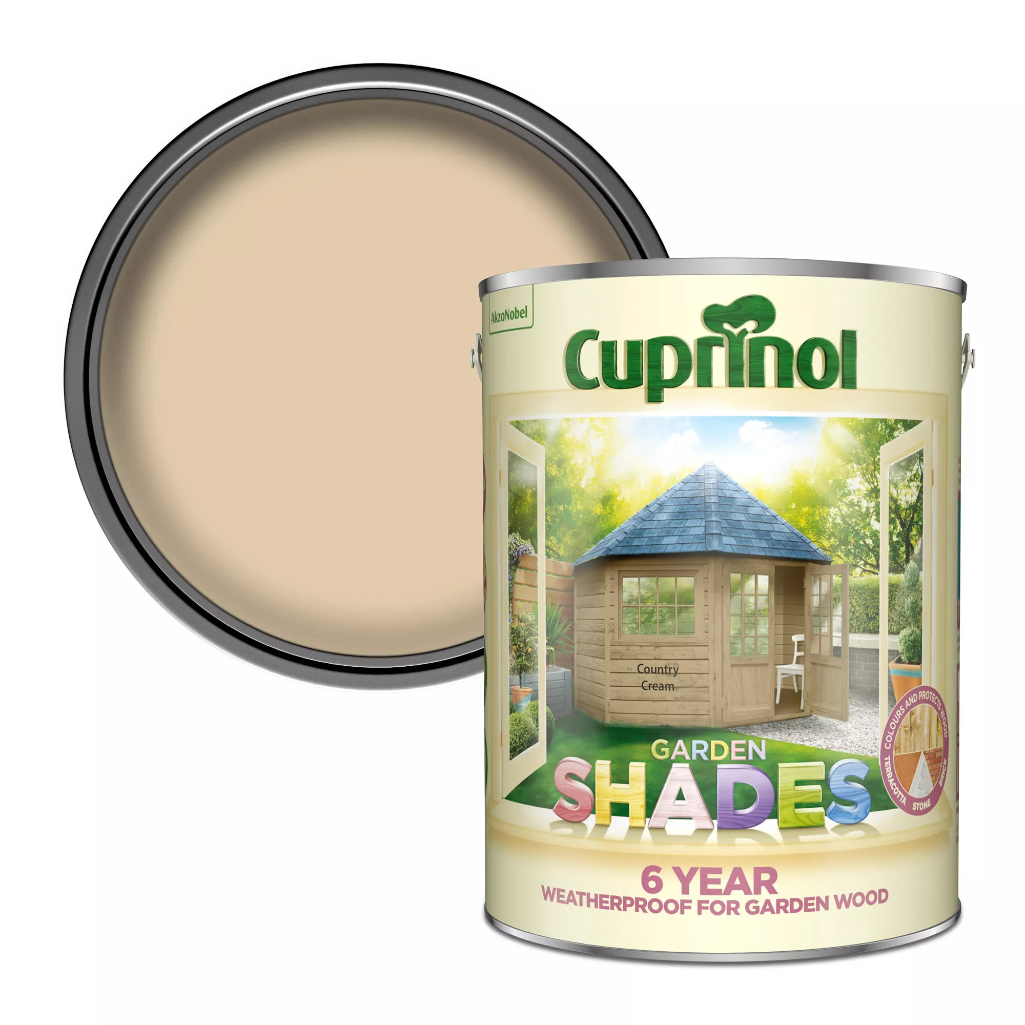 Cuprinol Garden Shades Country Cream Matt Multi-surface Exterior Wood Paint, 5L 3 Cuprinol Garden Shades Country Cream Matt Multi-surface Exterior Wood Paint, 5L