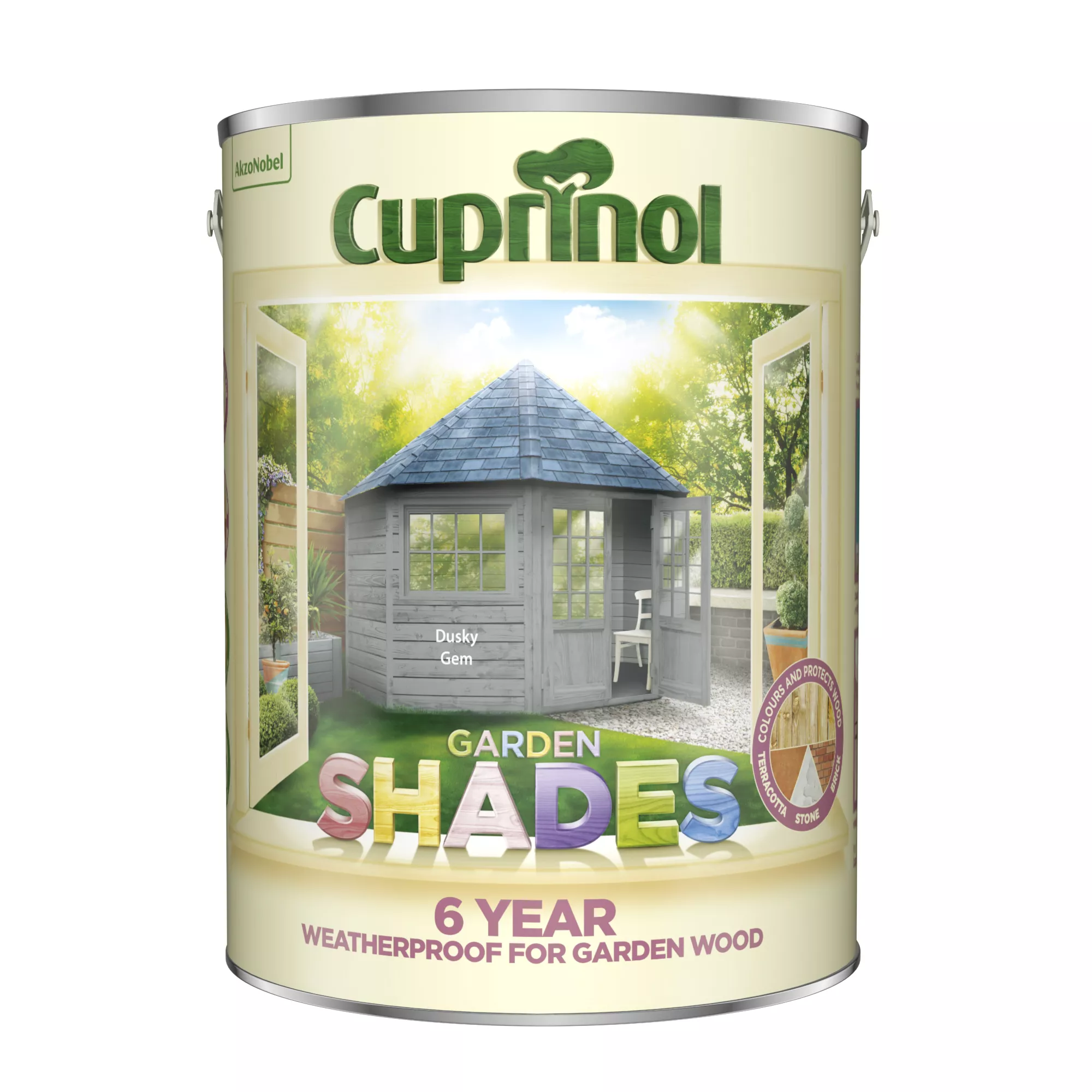 Cuprinol Garden Shades Dusky Gem Matt Exterior Wood Paint, 5L 4 Cuprinol Garden Shades Dusky Gem Matt Exterior Wood Paint, 5L - Image 2