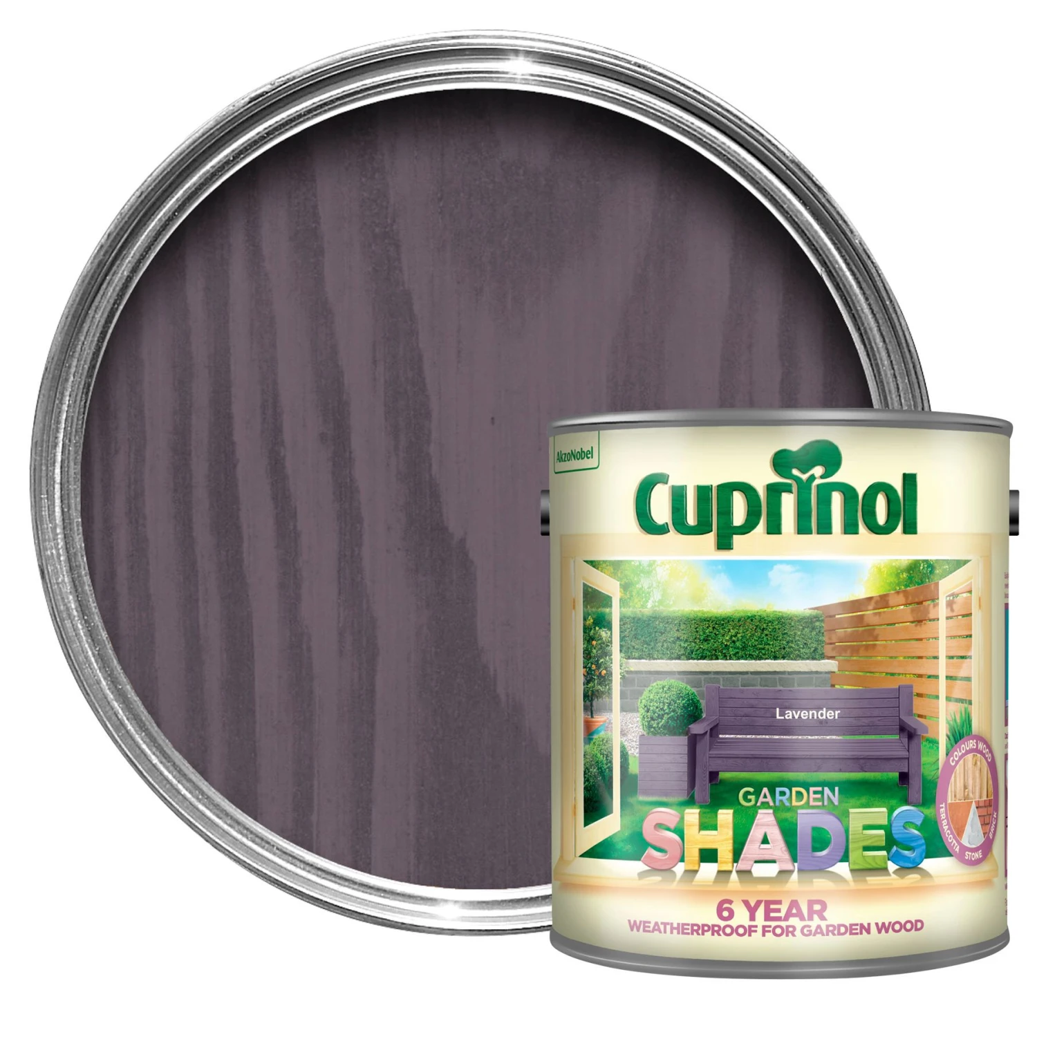 Cuprinol Garden Shades Lavender Matt Multi-surface Exterior Wood Paint, 2.5L 3 Cuprinol Garden Shades Lavender Matt Multi-surface Exterior Wood Paint, 2.5L