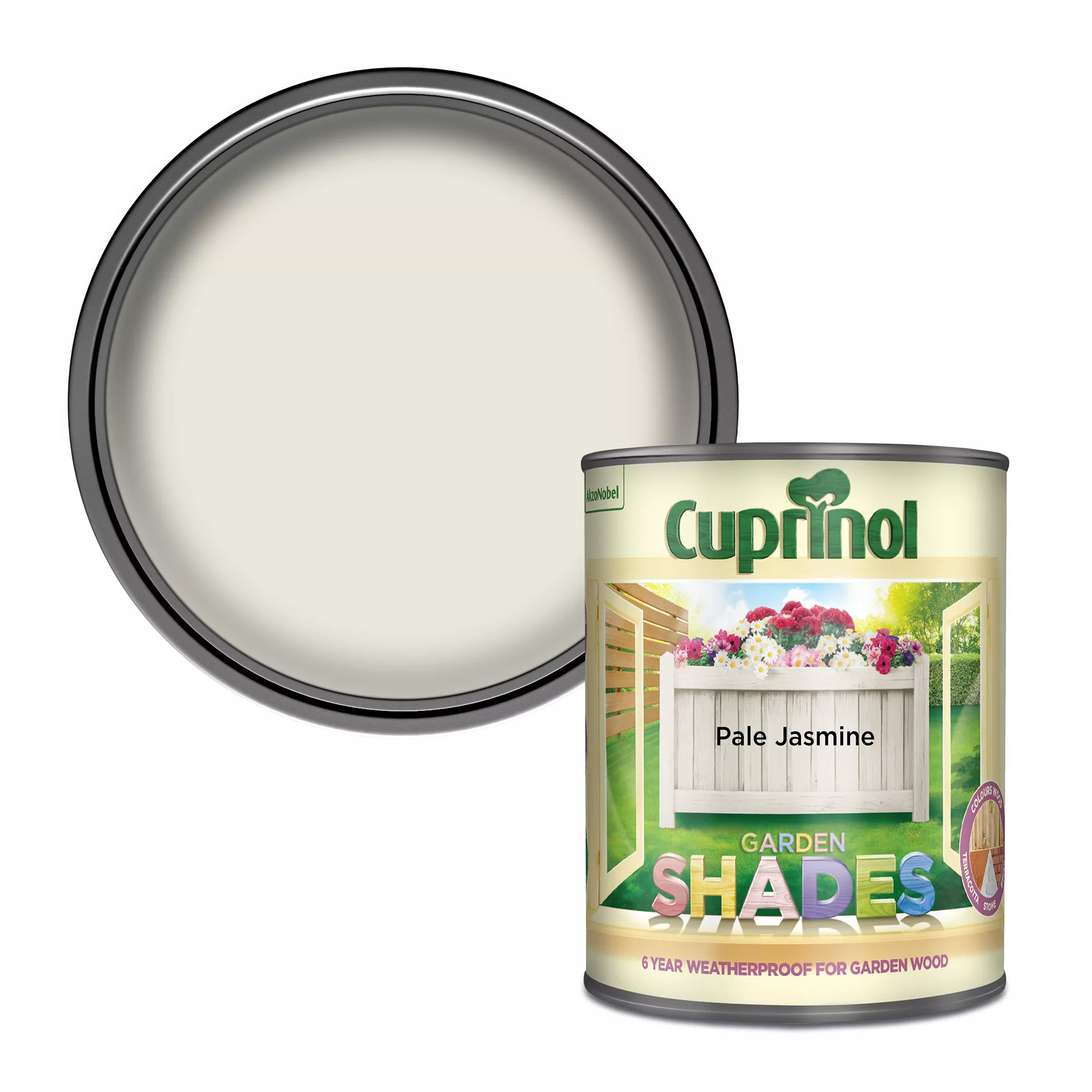 Cuprinol Garden Shades Pale Jasmine Matt Multi-surface Exterior Wood Paint, 1L 3 Cuprinol Garden Shades Pale Jasmine Matt Multi-surface Exterior Wood Paint, 1L