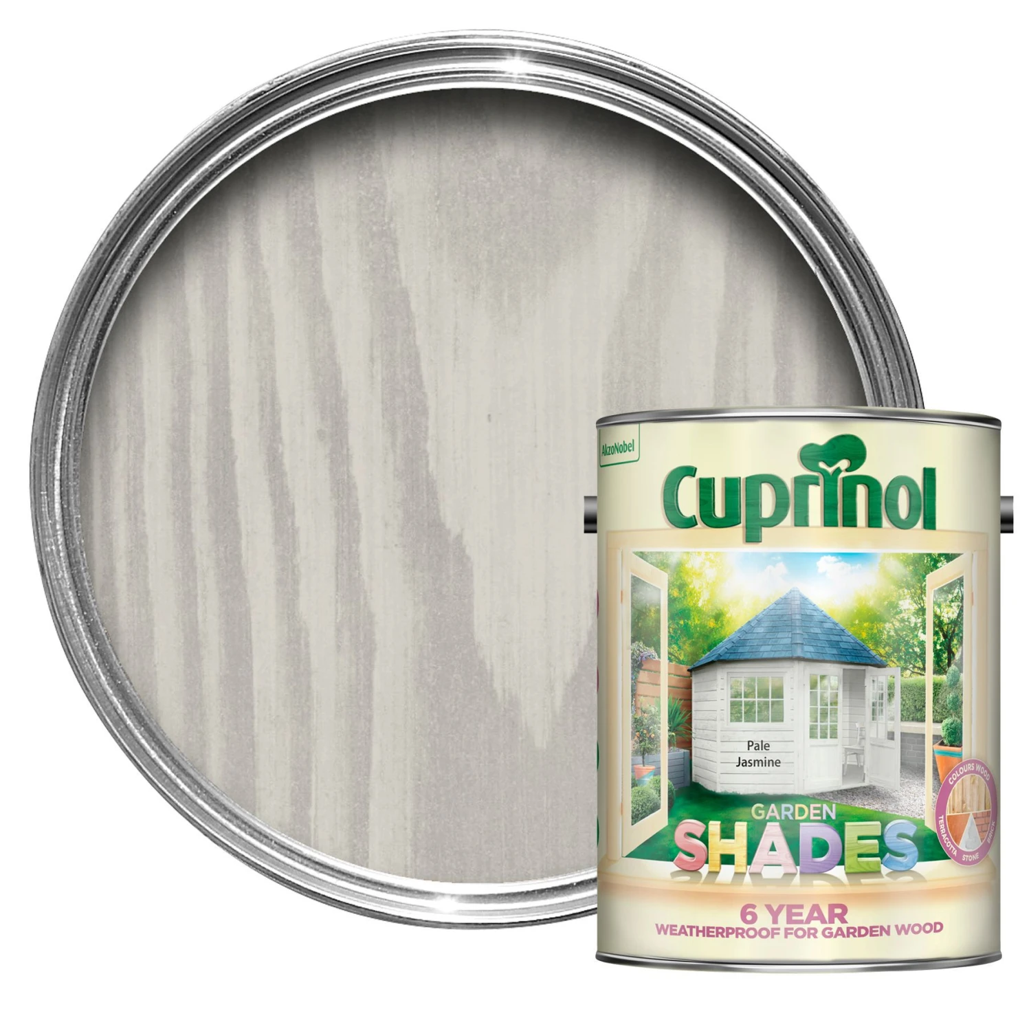 Cuprinol Garden Shades Pale Jasmine Matt Multi-surface Exterior Wood Paint, 5L 3 Cuprinol Garden Shades Pale Jasmine Matt Multi-surface Exterior Wood Paint, 5L