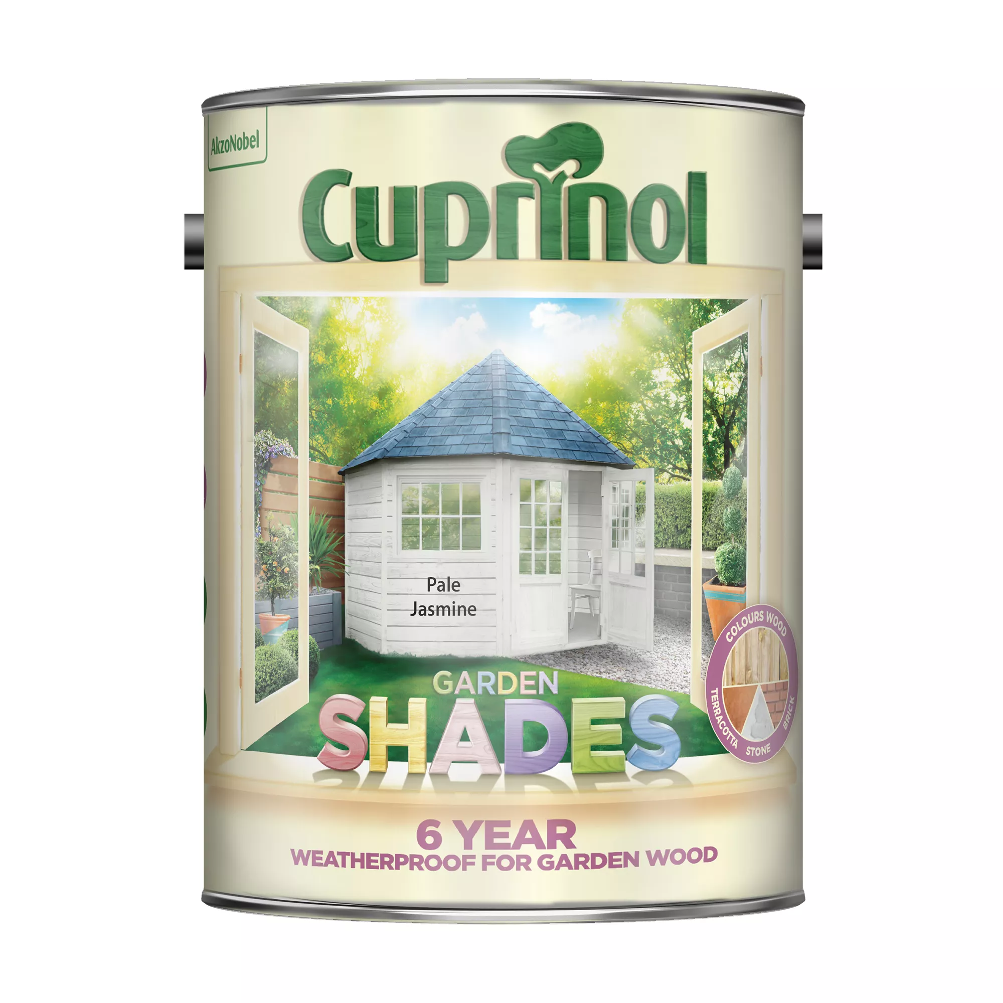 Cuprinol Garden Shades Pale Jasmine Matt Multi-surface Exterior Wood Paint, 5L 4 Cuprinol Garden Shades Pale Jasmine Matt Multi-surface Exterior Wood Paint, 5L - Image 2