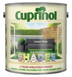 Cuprinol Garden Shades Urban Slate Matt Exterior Wood Paint, 2.5L -Garden - Landscaping Store cuprinol garden shades urban slate matt exterior wood paint 2 5l5010212562901 08c bq