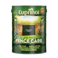 Cuprinol Less Mess Fence Care Woodland Green Matt Treatment, 5L -Garden - Landscaping Store cuprinol less mess fence care woodland green matt treatment 5l5010212572818 08c bq