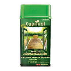 Cuprinol Ultimate Clear Furniture Wood Oil, 1L -Garden - Landscaping Store cuprinol ultimate clear furniture wood oil 1l5010212585788 08c bq