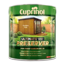Cuprinol Ultimate Golden Oak Matt Arbours, Fencing, Gates, Sheds & Summerhouses Preserver, 4L -Garden - Landscaping Store cuprinol ultimate golden oak matt arbours fencing gates sheds summerhouses preserver 4l5010212581889 08c bq