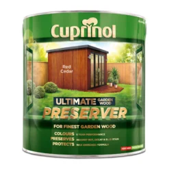 Cuprinol Ultimate Red Cedar Matt Arbours, Fencing, Gates, Sheds & Summerhouses Preserver, 4L -Garden - Landscaping Store cuprinol ultimate red cedar matt arbours fencing gates sheds summerhouses preserver 4l5010212581896 08c bq