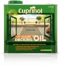 Cuprinol UV Guard Natural Oak Matt UV Resistant Decking Wood Oil, 2.5L 8 Cuprinol UV Guard Natural Oak Matt UV Resistant Decking Wood Oil, 2.5L -Garden - Landscaping Store cuprinol uv guard natural oak matt uv resistant decking wood oil 2 5l5010212557594 08c bq