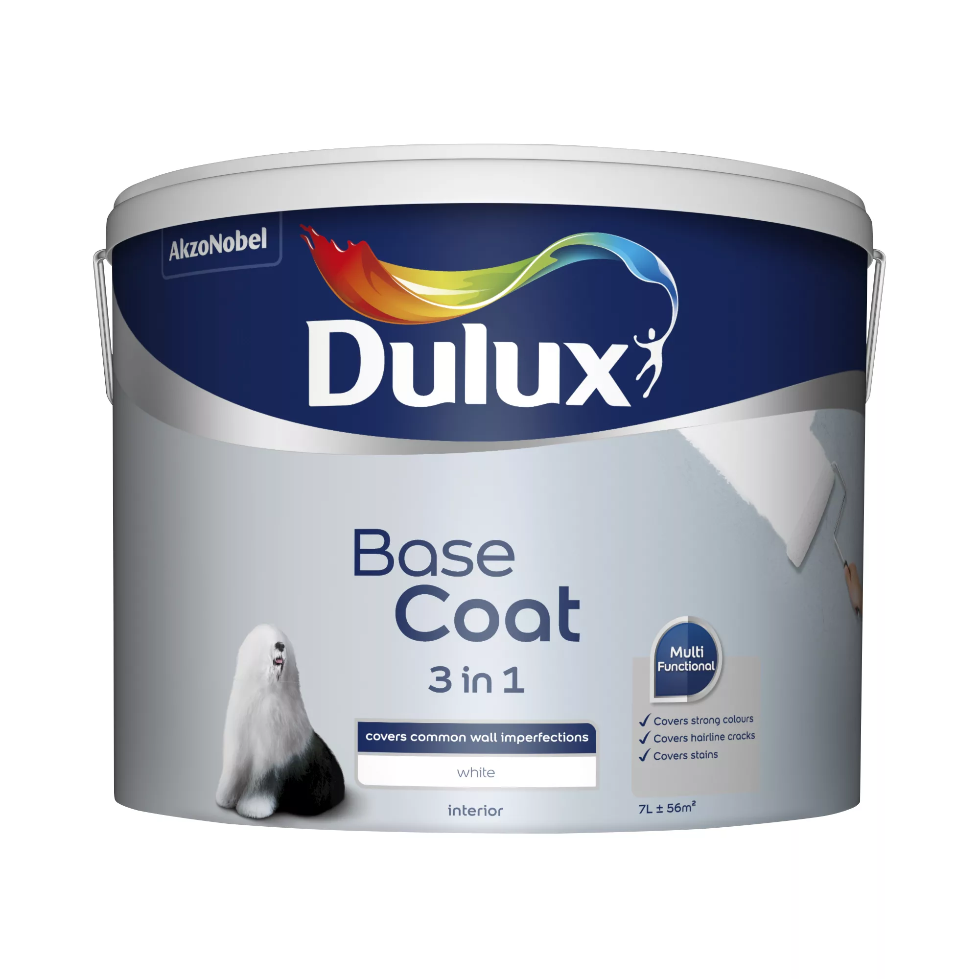 Dulux 3-in-1 White Matt Undercoat, 7L 3 Dulux 3-in-1 White Matt Undercoat, 7L