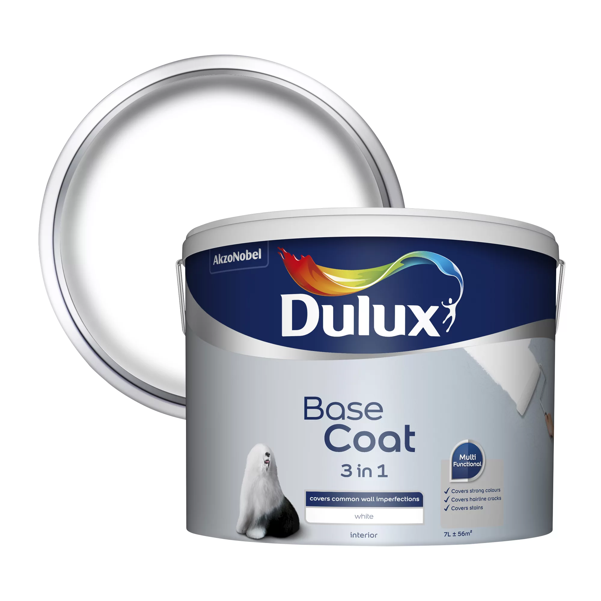 Dulux 3-in-1 White Matt Undercoat, 7L 4 Dulux 3-in-1 White Matt Undercoat, 7L - Image 2
