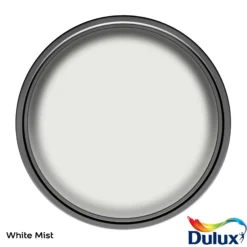 Dulux Easycare Bathroom White Mist Soft Sheen Wall Paint, 2.5L -Garden - Landscaping Store dulux easycare bathroom white mist soft sheen wall paint 2 5l5010212668597 12c bq