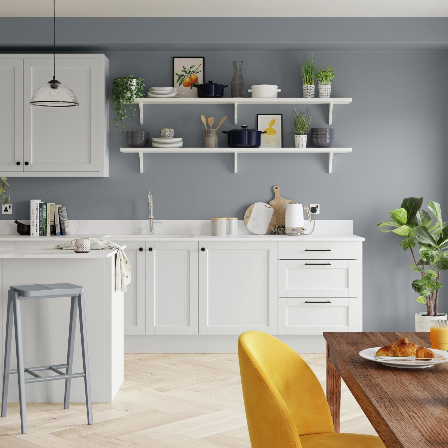 Dulux Easycare Kitchen Natural Slate Matt Wall Paint, 2.5L 7 Dulux Easycare Kitchen Natural Slate Matt Wall Paint, 2.5L - Image 5