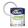 Dulux Quick Dry Pure Brilliant White Satinwood Metal & Wood Paint, 750ml 2 Dulux Quick Dry Pure Brilliant White Satinwood Metal & Wood Paint, 750ml -Garden - Landscaping Store dulux quick dry pure brilliant white satinwood metal wood paint 750ml5010212585108 02c bq