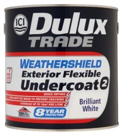 Dulux Trade Weathershield Brilliant White Metal & Wood Undercoat, 2.5L -Garden - Landscaping Store dulux trade weathershield brilliant white metal wood undercoat 2 5l5010212569320 08c bq