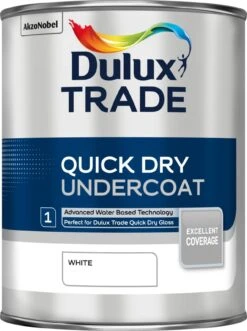 Dulux Trade White Metal & Wood Undercoat, 1L -Garden - Landscaping Store dulux trade white metal wood undercoat 1l5010212611494 08c bq