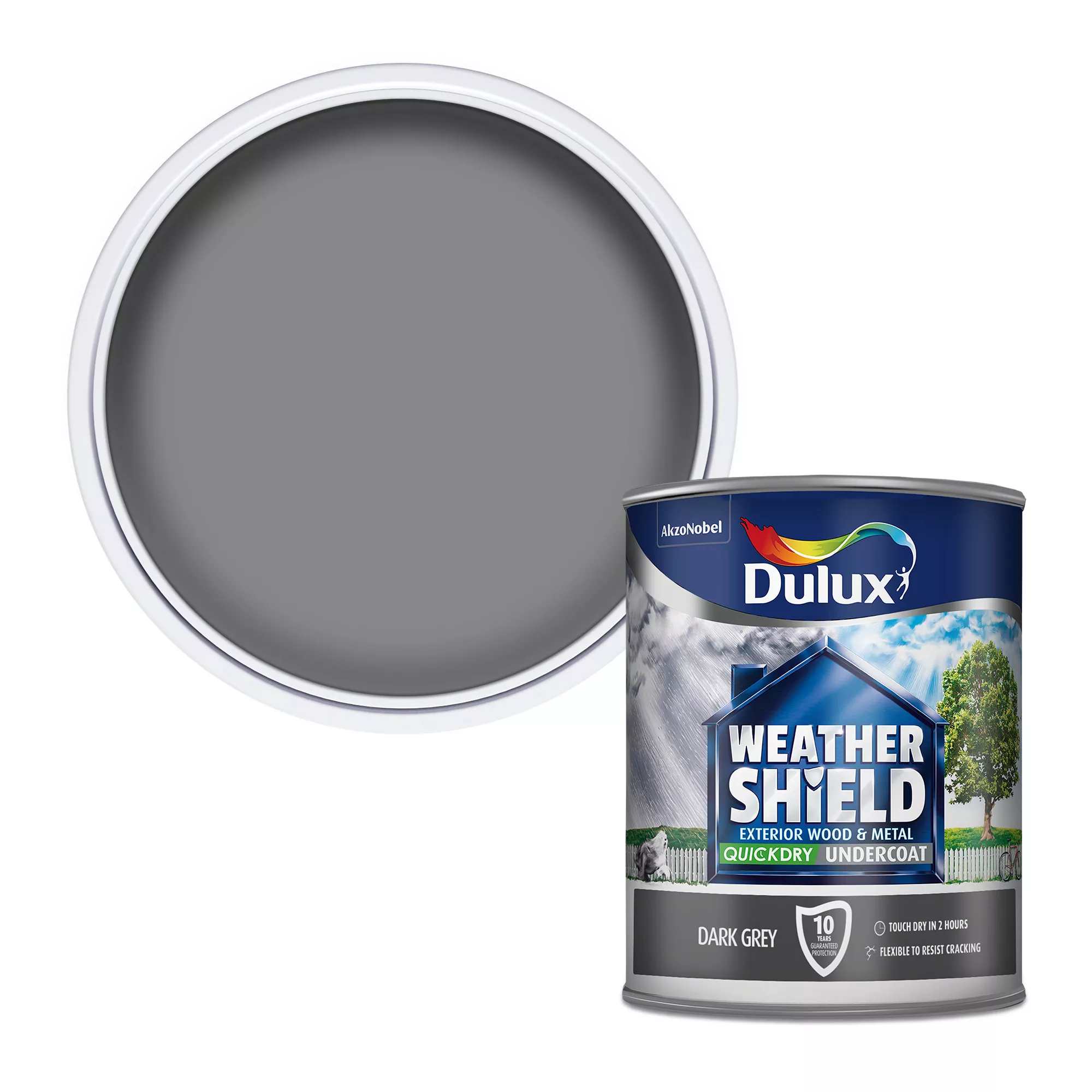 Dulux Weathershield Grey Metal & Wood Undercoat, 750ml 3 Dulux Weathershield Grey Metal & Wood Undercoat, 750ml