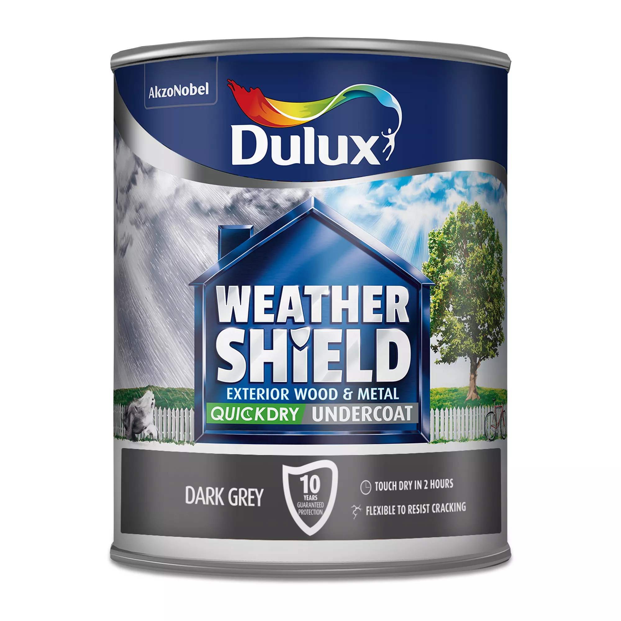 Dulux Weathershield Grey Metal & Wood Undercoat, 750ml 5 Dulux Weathershield Grey Metal & Wood Undercoat, 750ml - Image 3