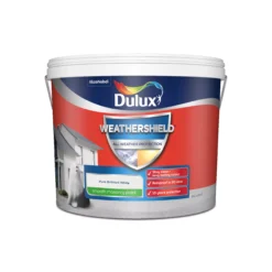 Dulux Weathershield Pure Brilliant White Smooth Matt Masonry Paint, 10L -Garden - Landscaping Store dulux weathershield pure brilliant white smooth matt masonry paint 10l5010212644447 08c bq