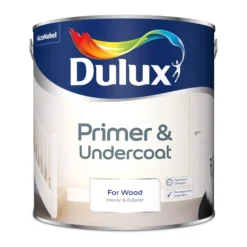 Dulux Wood White Wood Primer & Undercoat, 2.5L -Garden - Landscaping Store dulux wood white wood primer undercoat 2 5l5010212444467 08c bq