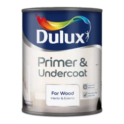 Dulux Wood White Wood Primer & Undercoat, 750ml -Garden - Landscaping Store dulux wood white wood primer undercoat 750ml5010212444474 08c bq