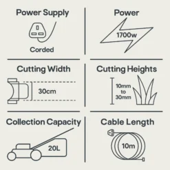 Flymo Easiglide 300V Corded Hover Lawnmower 17 Flymo Easiglide 300V Corded Hover Lawnmower -Garden - Landscaping Store flymo easiglide 300v corded hover lawnmower7392930542518 01t EN bq