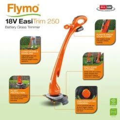 Flymo EasiTrim 250 18V 250mm Cordless Grass Trimmer -Garden - Landscaping Store flymo easitrim 250 18v 250mm cordless grass trimmer7392930760943 01t bq