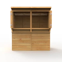 Forest Garden 6x3 Ft Pent Shiplap Garden Bar With Single Door -Garden - Landscaping Store forest garden 6x3 ft pent shiplap garden bar with single door5013053184066 06c bq