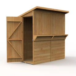 Forest Garden 6x3 Pent Dip Treated Shiplap Wooden Shed With Floor - Assembly Service Included -Garden - Landscaping Store forest garden 6x3 pent dip treated shiplap wooden shed with floor assembly service included5013053184073 03c