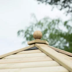 Forest Garden Furnished Hexagonal Gazebo, (W)3.3m (D)2.84m -Garden - Landscaping Store forest garden furnished hexagonal gazebo w 3 3m d 2 84m5013053172377 08i