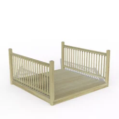 Forest Garden Softwood Decking Kit, X2 Balustrade (L) 1.31m X (W) 2.46m