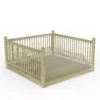 Forest Garden Softwood Decking Kit, X3 Balustrade (L) 1.31m X (W) 2.46m -Garden - Landscaping Store forest garden softwood decking kit x3 balustrade l 1 31m x w 2 46m5013053192337 01c