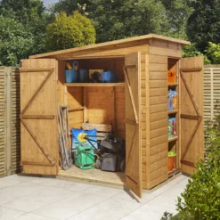 GoodHome Clapperton 6x4 Pent Dip Treated Shiplap Shed With Floor - Assembly Service Included -Garden - Landscaping Store goodhome clapperton 6x4 pent dip treated shiplap shed with floor assembly service included5059340270159 07i