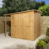 GoodHome Clapperton 8x6 Pent Dip Treated Shiplap Shed With Floor -Garden - Landscaping Store goodhome clapperton 8x6 pent dip treated shiplap shed with floor5059340270173 01i