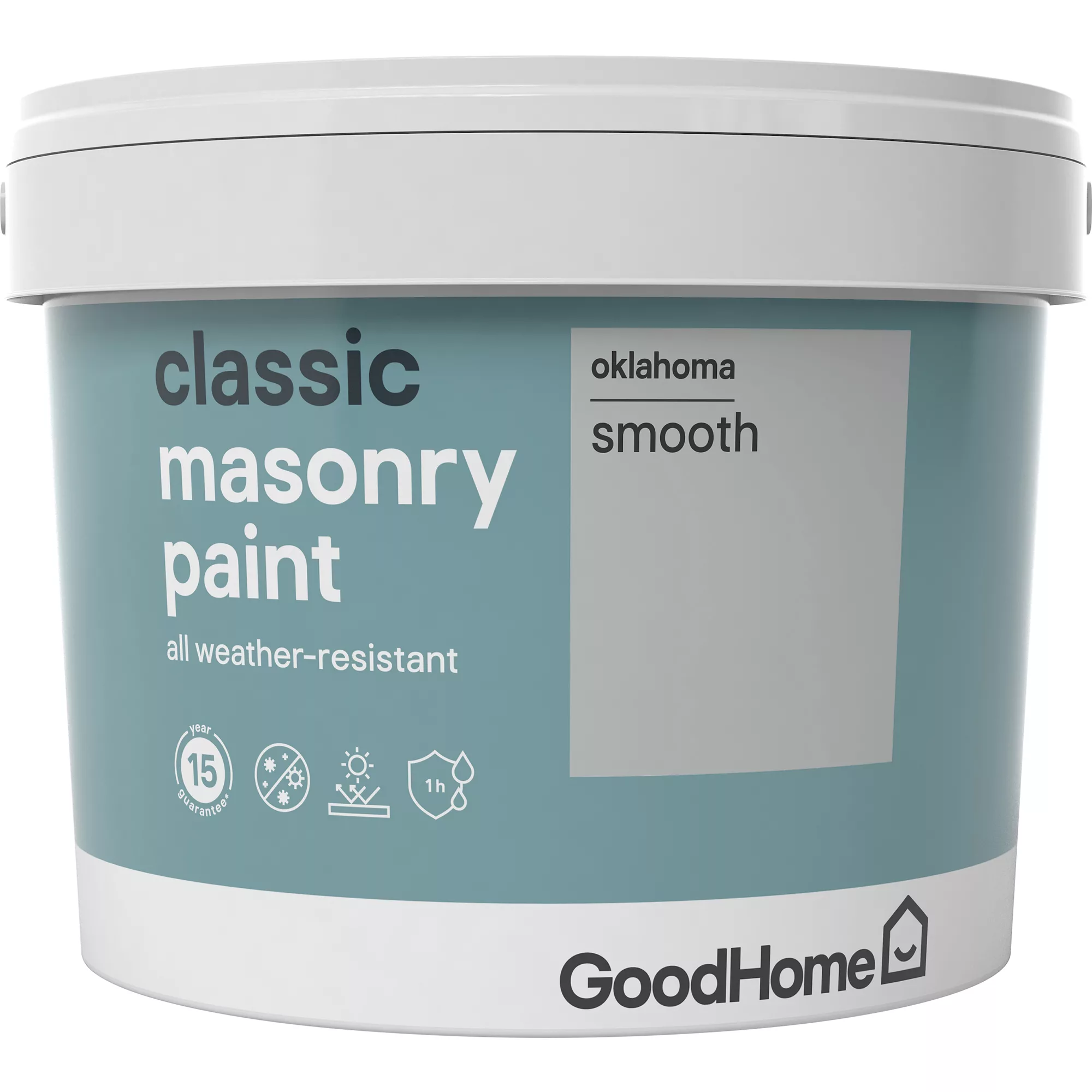 GoodHome Classic Oklahoma Smooth Matt Masonry Paint, 10L 4 GoodHome Classic Oklahoma Smooth Matt Masonry Paint, 10L - Image 2