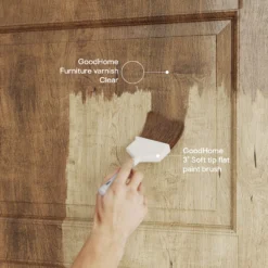 GoodHome Clear Satin Multi-surface Furniture Wood Varnish, 2.5L -Garden - Landscaping Store goodhome clear satin multi surface furniture wood varnish 2 5l5059340486604 02i