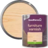 GoodHome Clear Satin Multi-surface Furniture Wood Varnish, 750ml -Garden - Landscaping Store goodhome clear satin multi surface furniture wood varnish 750ml5059340486789 21c