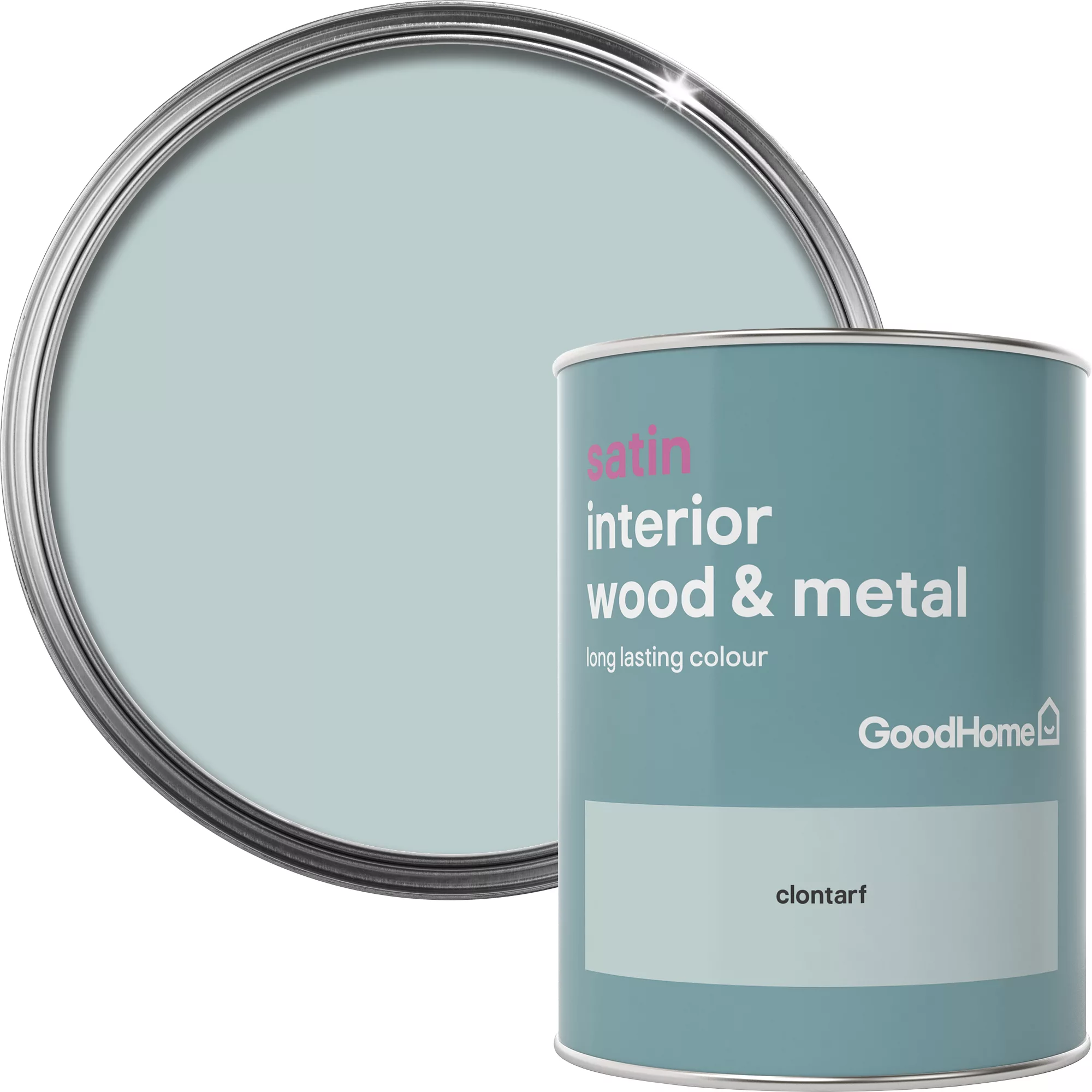 GoodHome Clontarf Satin Metal & Wood Paint, 750ml 3 GoodHome Clontarf Satin Metal & Wood Paint, 750ml
