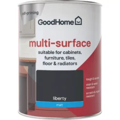 GoodHome Durable Liberty Matt Multi-surface Paint, 750ml -Garden - Landscaping Store goodhome durable liberty matt multi surface paint 750ml3663602585640 02c