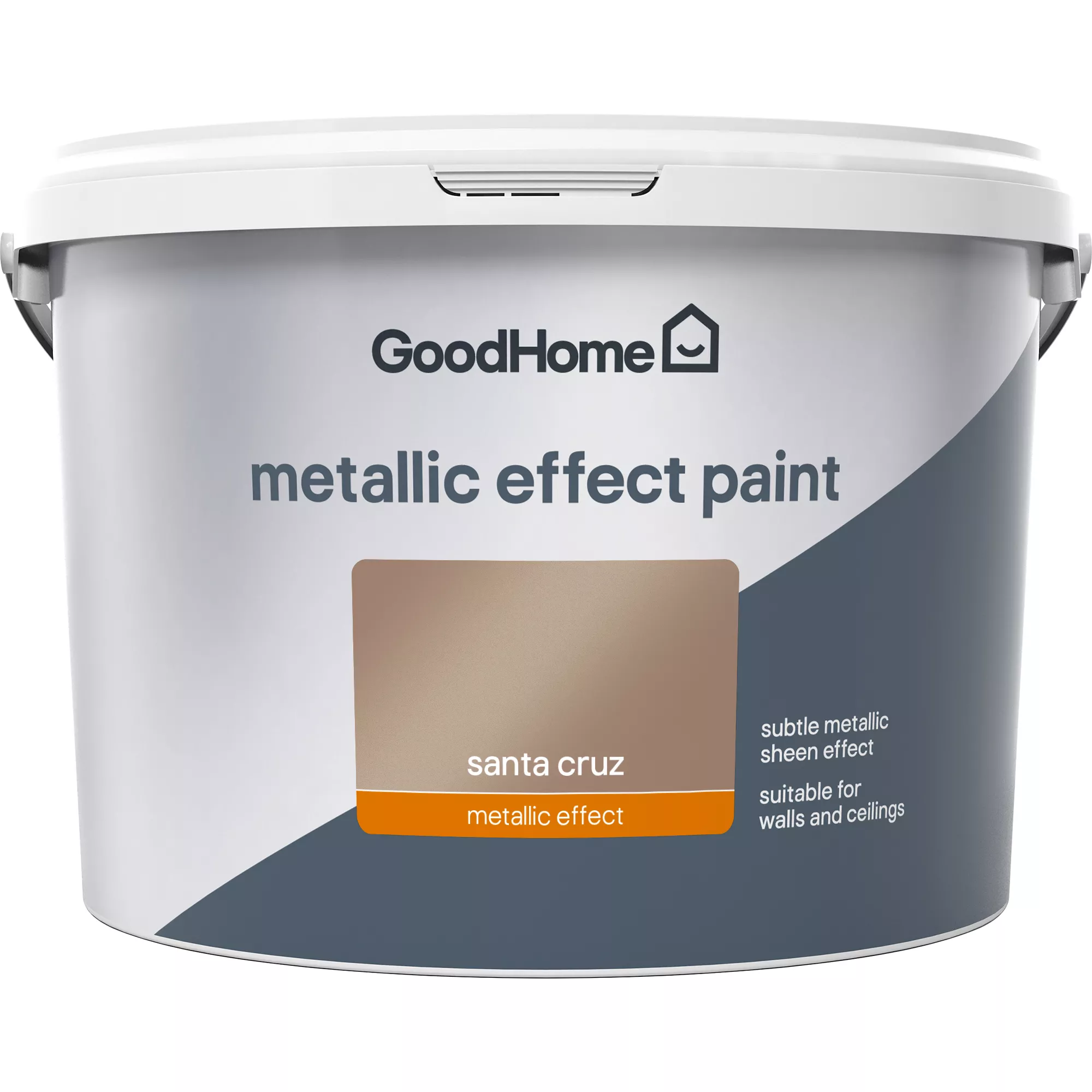 GoodHome Feature Wall Santa Cruz Metallic Effect Emulsion Paint, 2L 4 GoodHome Feature Wall Santa Cruz Metallic Effect Emulsion Paint, 2L - Image 2
