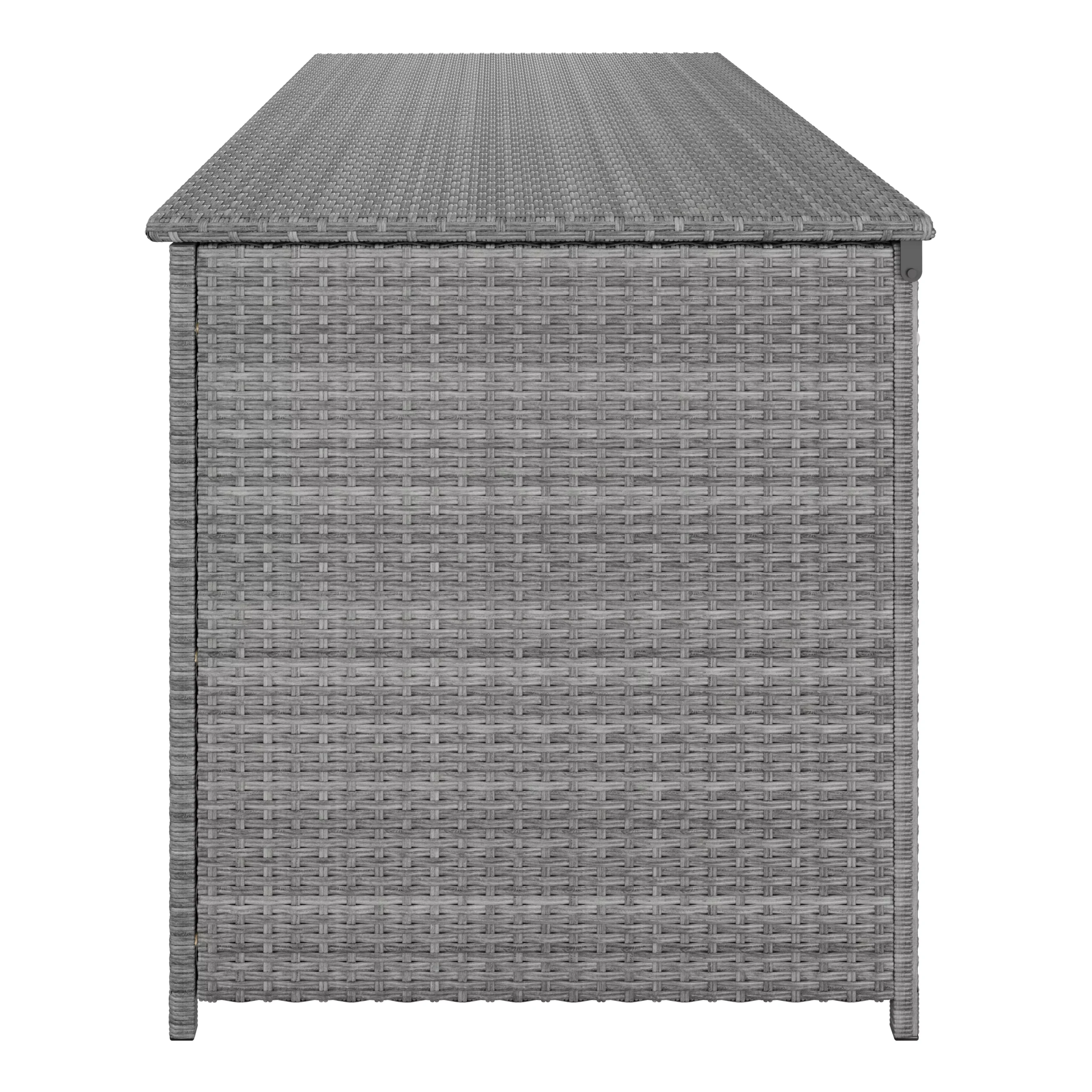 GoodHome Hamilton Steeple Grey Rattan Effect Storage Box (W) 180cm X (D) 65cm 5 GoodHome Hamilton Steeple Grey Rattan Effect Storage Box (W) 180cm X (D) 65cm - Image 3
