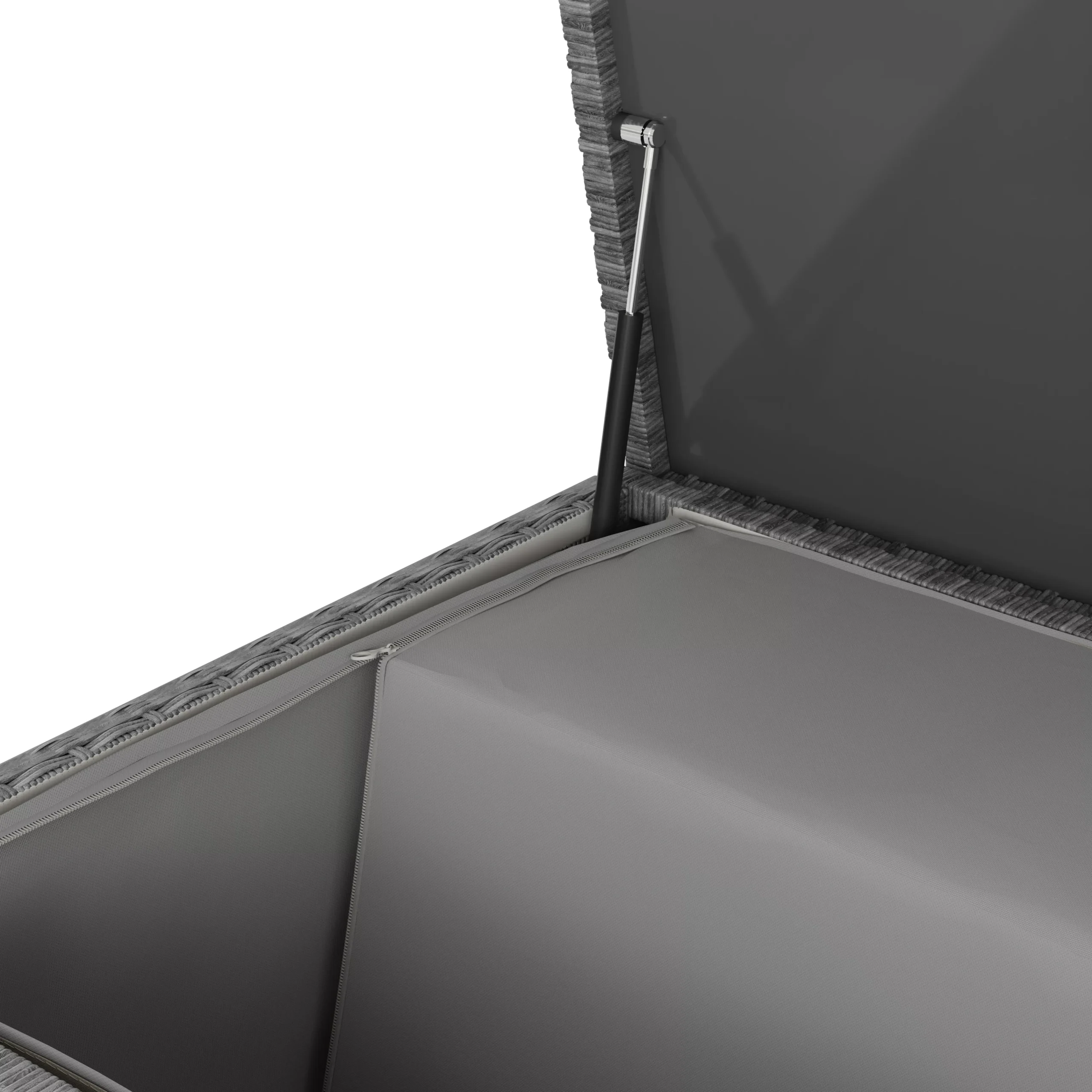 GoodHome Hamilton Steeple Grey Rattan Effect Storage Box (W) 180cm X (D) 65cm 9 GoodHome Hamilton Steeple Grey Rattan Effect Storage Box (W) 180cm X (D) 65cm - Image 7