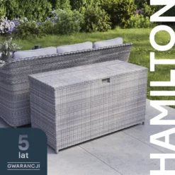 GoodHome Hamilton Steeple Grey Rattan Effect Storage Box (W) 180cm X (D) 65cm 27 GoodHome Hamilton Steeple Grey Rattan Effect Storage Box (W) 180cm X (D) 65cm -Garden - Landscaping Store goodhome hamilton steeple grey rattan effect storage box w 180cm x d 65cm5059340677415 41i PL