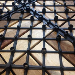 GoodHome Lempa Brown Acacia Clippable Deck Tile (L)0.3m (W)300mm (T)24mm, Pack Of 4 -Garden - Landscaping Store goodhome lempa brown acacia clippable deck tile l 0 3m w 300mm t 24mm pack of 45059340066035 38c